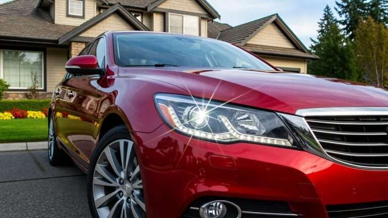 Clean and Restore Your Car’s Headlights 5 red car with sparkling headlights